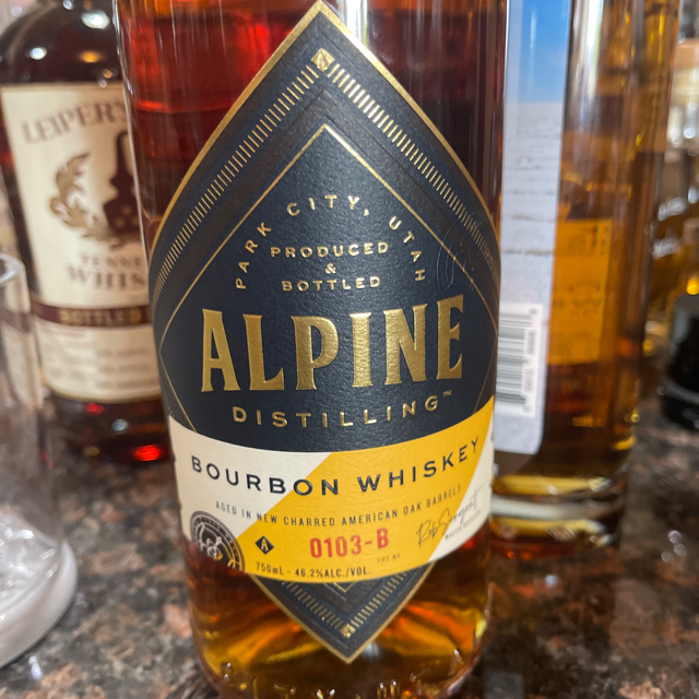 Alpine Bourbon Whiskey Bkend 2022 Summer Release