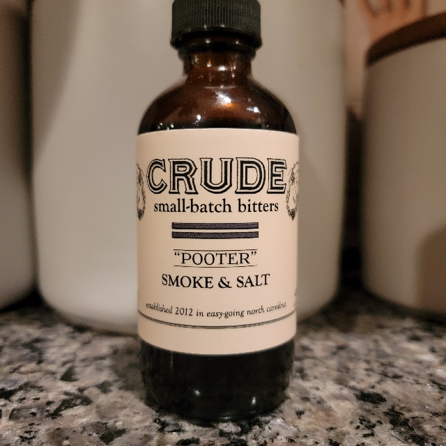 Crude "Pooter" Smoke & Salt Bitters