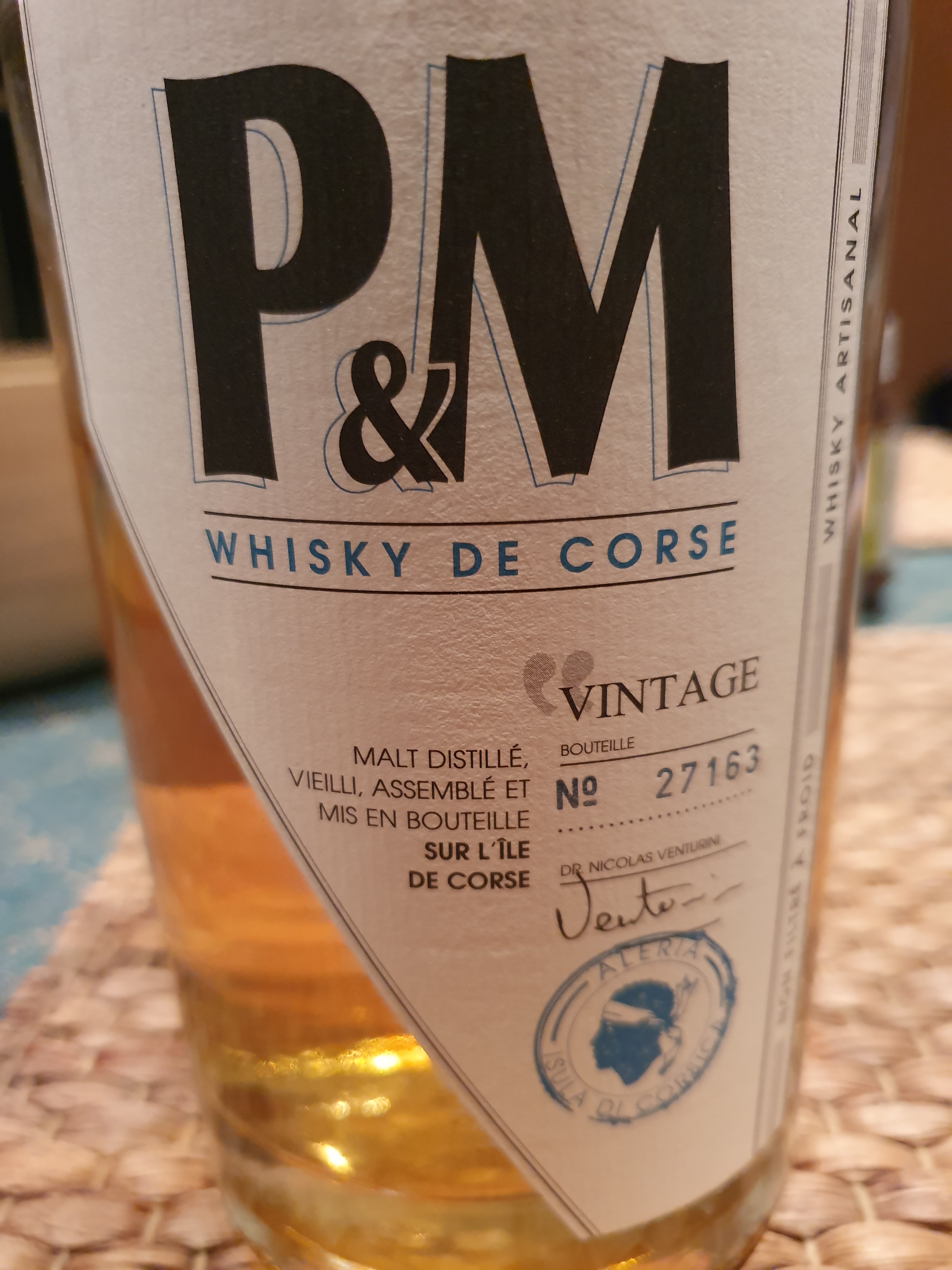 P&M Whisky de Corse Vintage