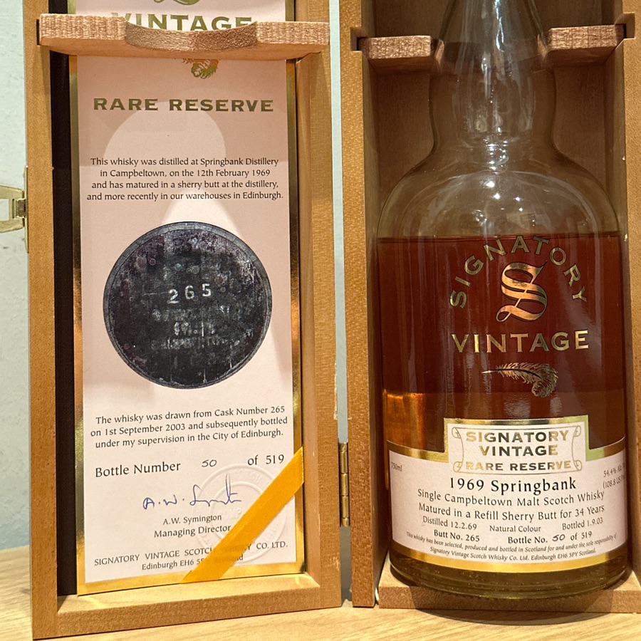 Springbank 34 1969 (Signatory)