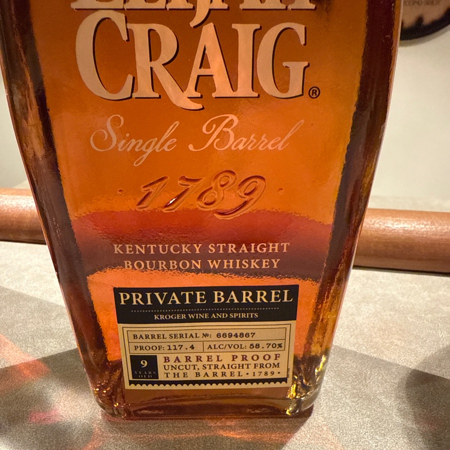 Elijah Craig Private Barrel - Kroger Wine and Spirits - 117.4