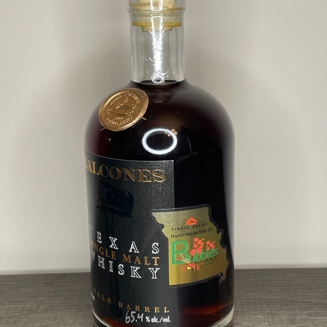 Balcones Texas Single Malt Whisky Single Barrel (Bubbles Wine and Spirits, Barrel 17859)