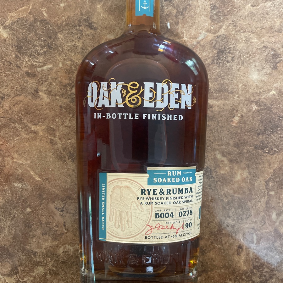 Oak & Eden Rye & Rumba - Rum Soaked Oak
