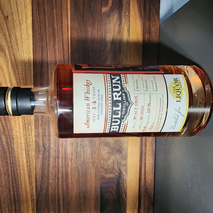 Bull Run American Whiskey 14 year Cabernet Cask