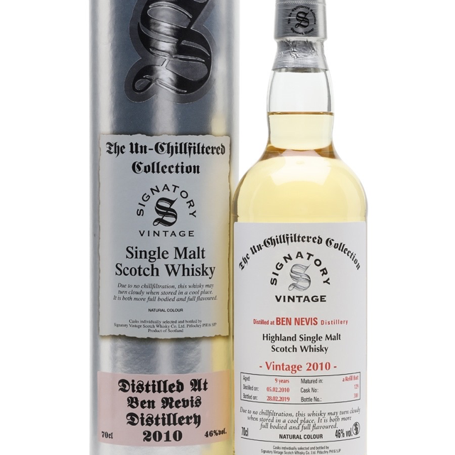 Ben Nevis 2010 9 Year Un-chillfiltered Collection (Signatory)