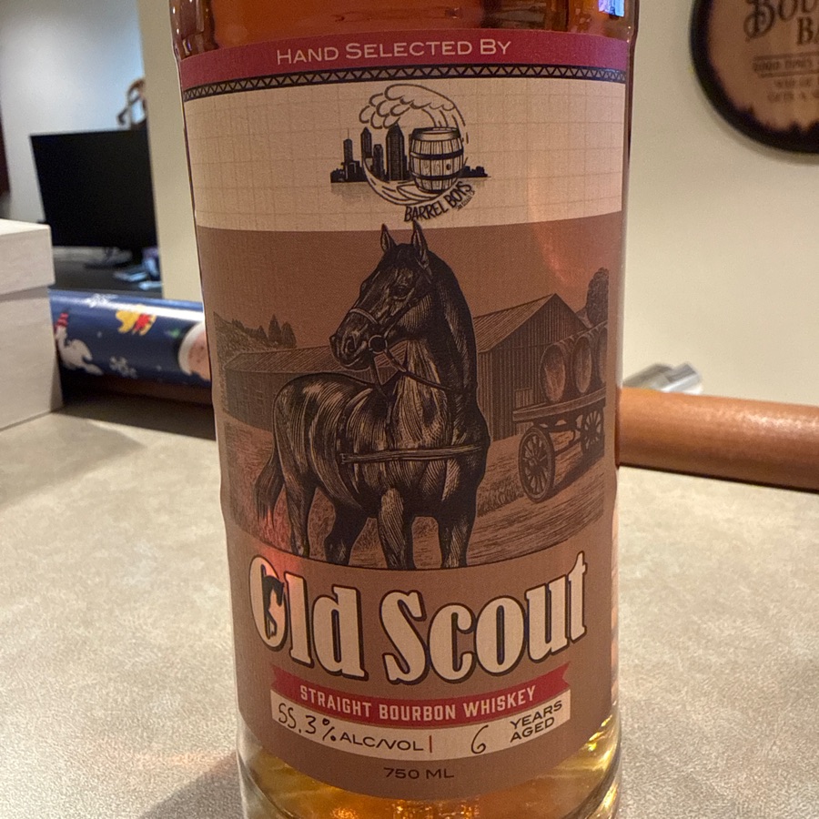 Smooth Ambler Old Scout Straight Bourbon Whiskey Hand Selected by San Diego Barrel Boys