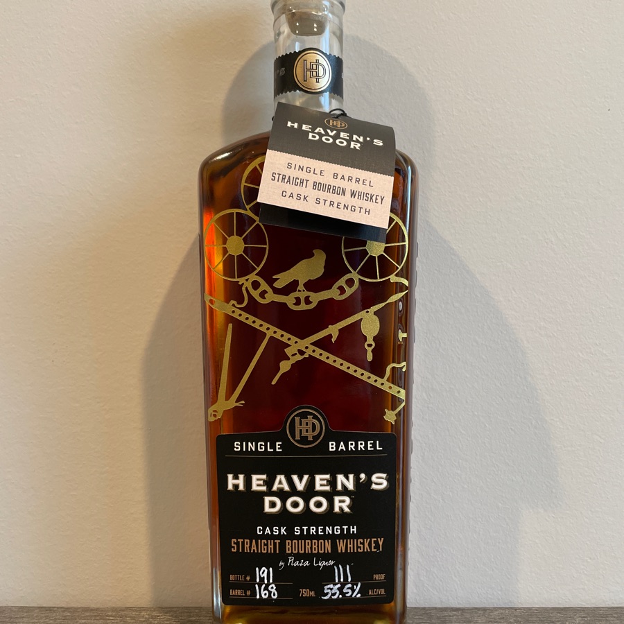Heaven's Door Cask Strength Straight Bourbon Whiskey Single Barrel (Plaza Liquor)