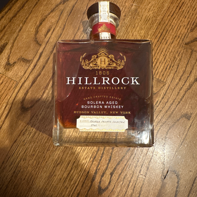 Hillrock Solera Aged Bourbon Whiskey (Georgia Private Selection)