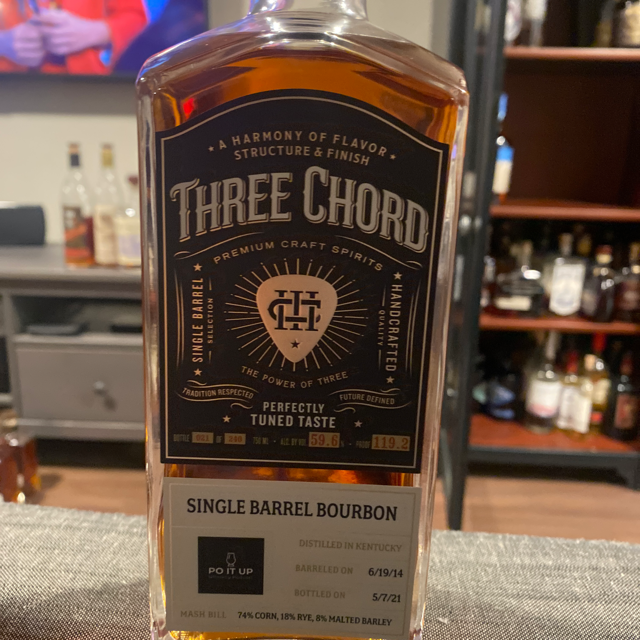 Three Chord Single Barrel Bourbon (Po It Up Pick)