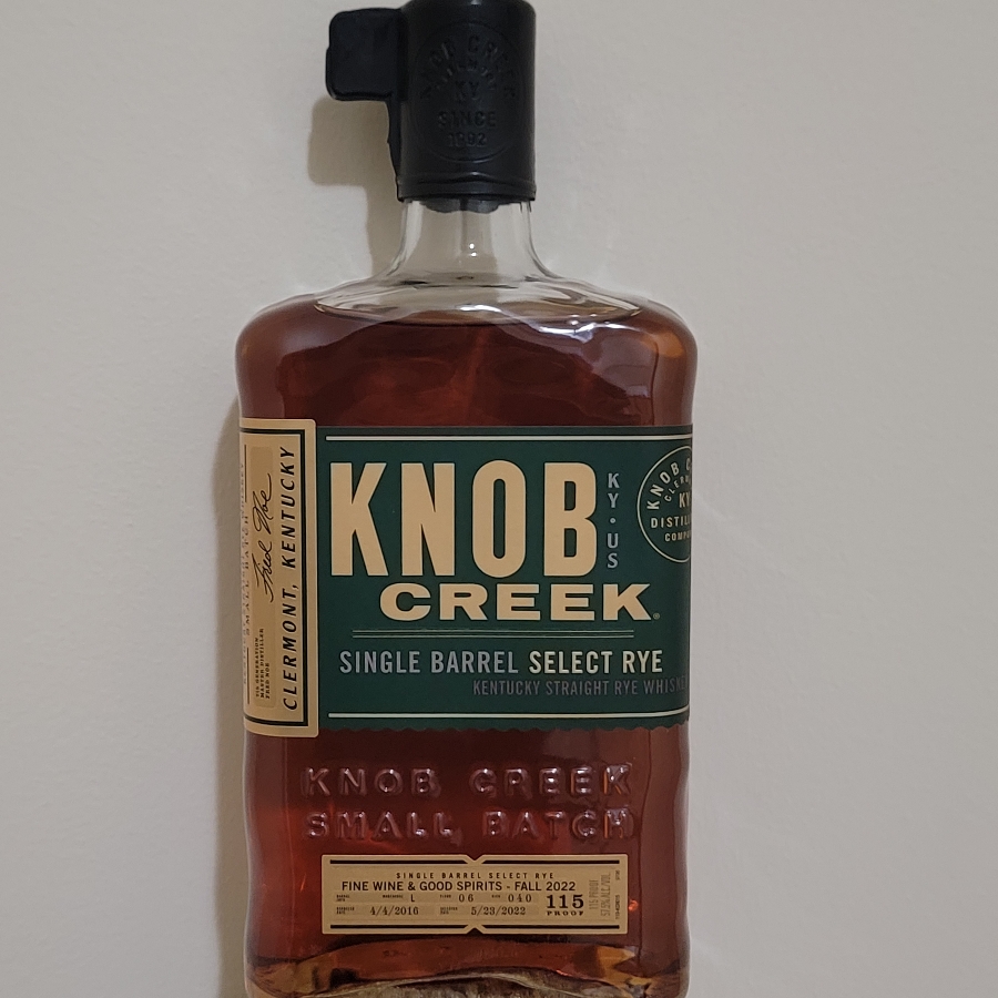 Knob Creek Single Barrel Select Rye (Fine Wine & Good Spirits - Fall 2022)
