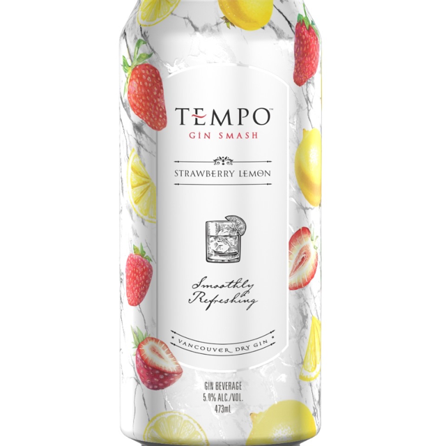 Tempo Strawberry Lemon Gin Smash