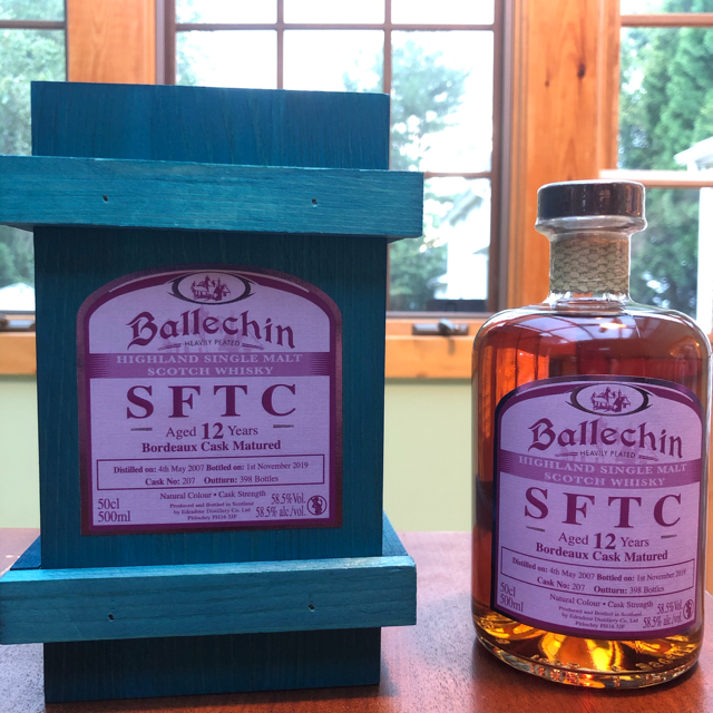 Ballechin 12 Year Old 2007 Bordeaux (Cask #207) Straight From The Cask