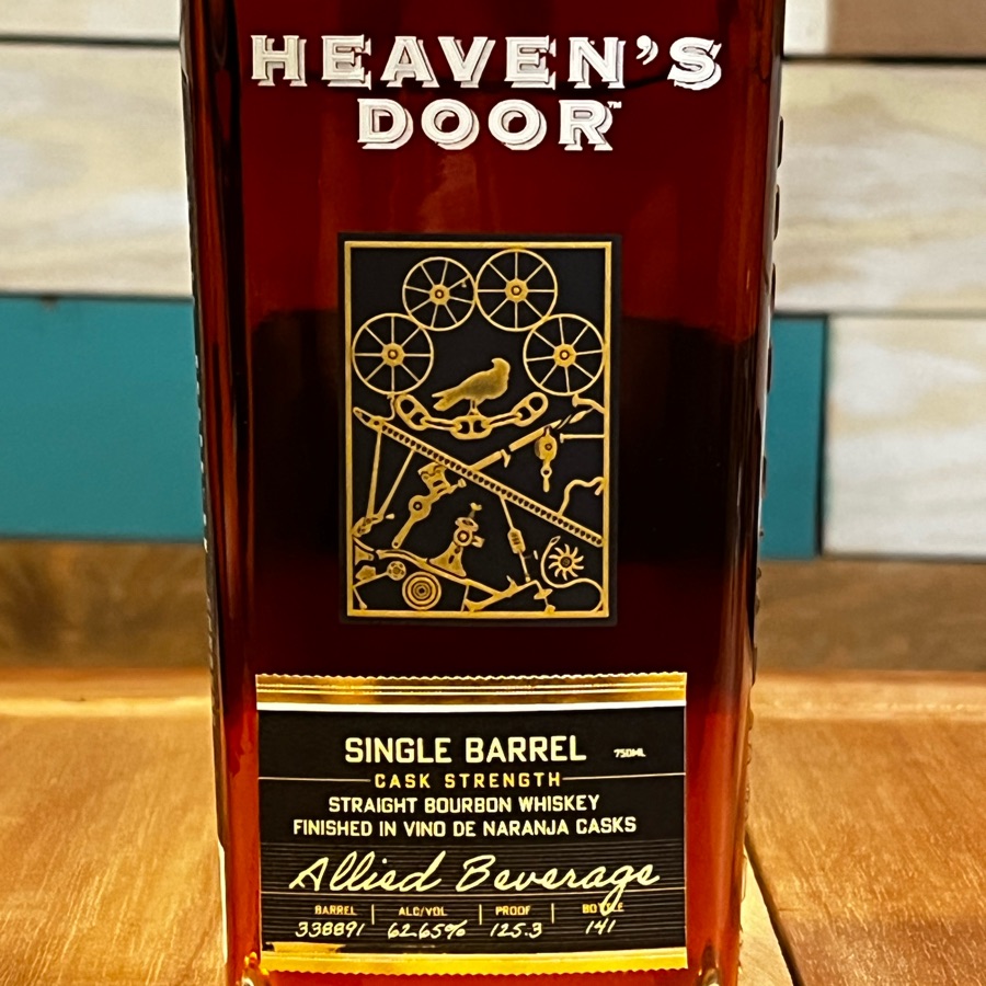 Heaven's Door Single Barrel Cask Strengh finished in Vino De Naranja Casks
