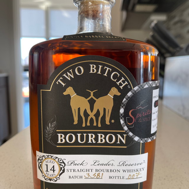 Two Bitch Bourbon 14 Year Single Barrel Select Pack Leader Reserve