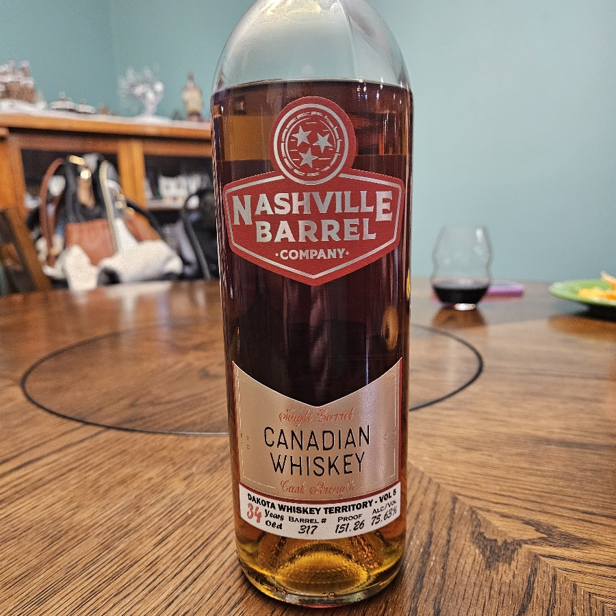 Nashville Barrel Company 34 year Dakota Whiskey Territory  Vol 5