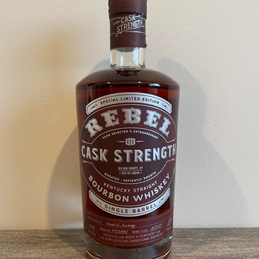 Rebel Kentucky Straight Bourbon Whiskey Cask Strength-Single Barrel (Mash & Journey-Bougie Nights 2)