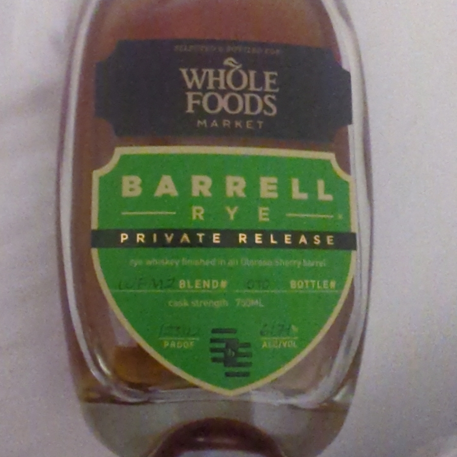 Barrel Rye Private Release WFM2