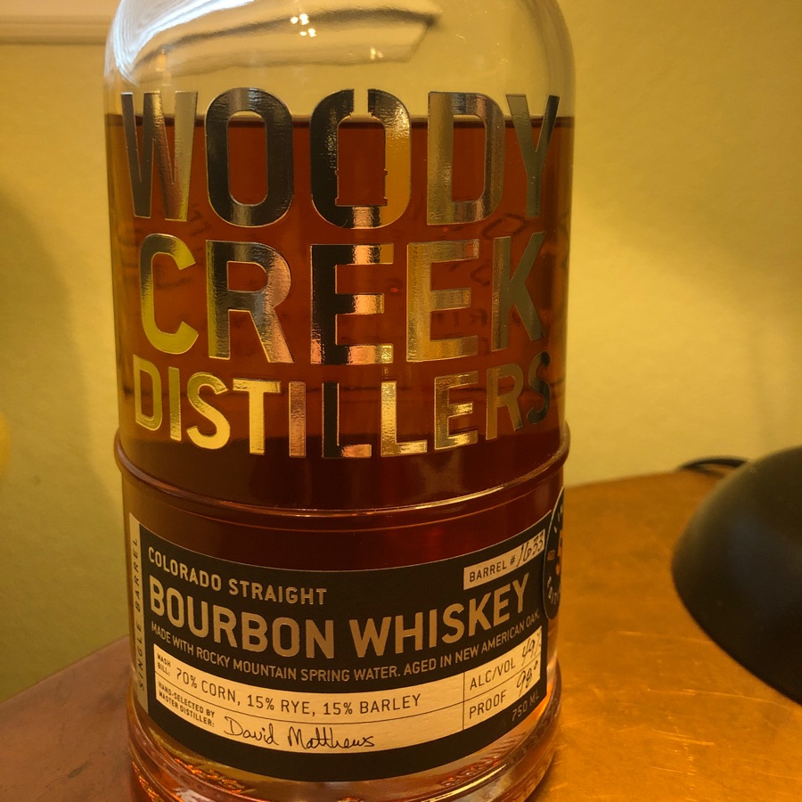 Woody Creek Distillers Colorado Straight Bourbon Whiskey