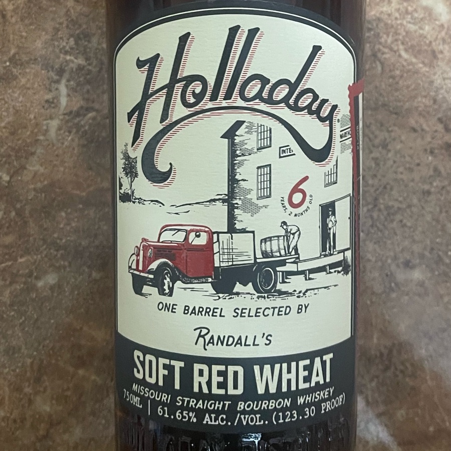 Holladay 6 Year Soft Red Wheat Missouri Straight Bourbon Whiskey - One Barrel Selected by Randalls