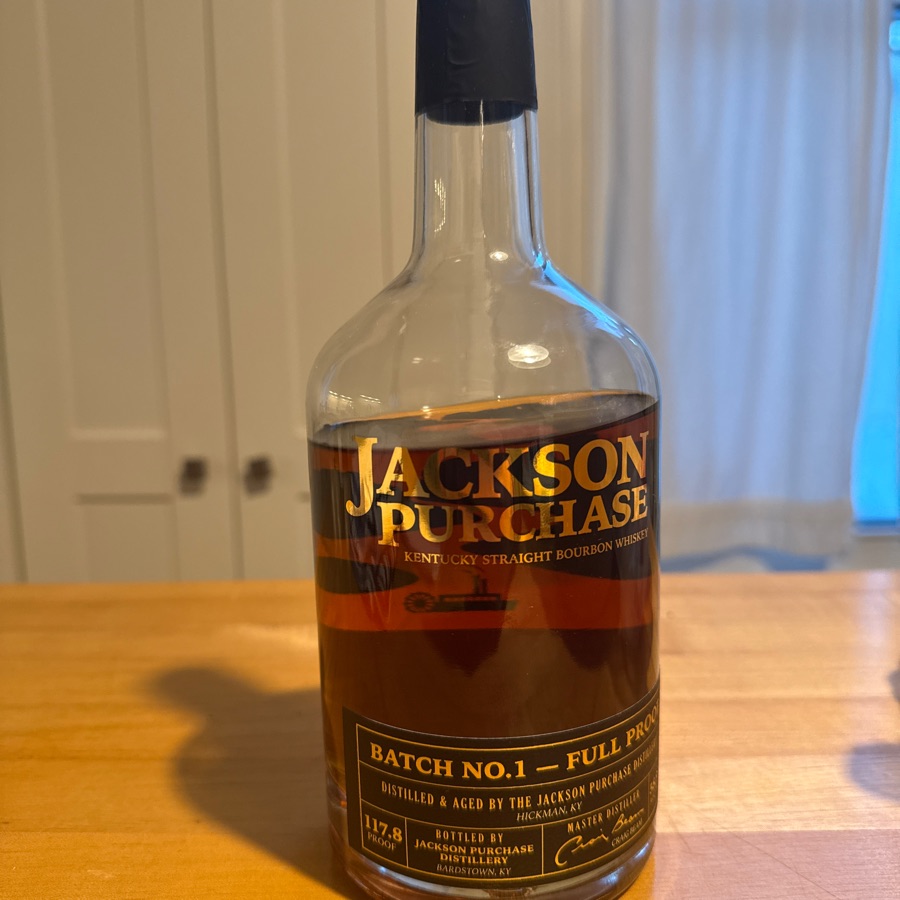 Jackson Purchase Kentucky Straight Bourbon Whiskey Batch No. 1 Full Proof