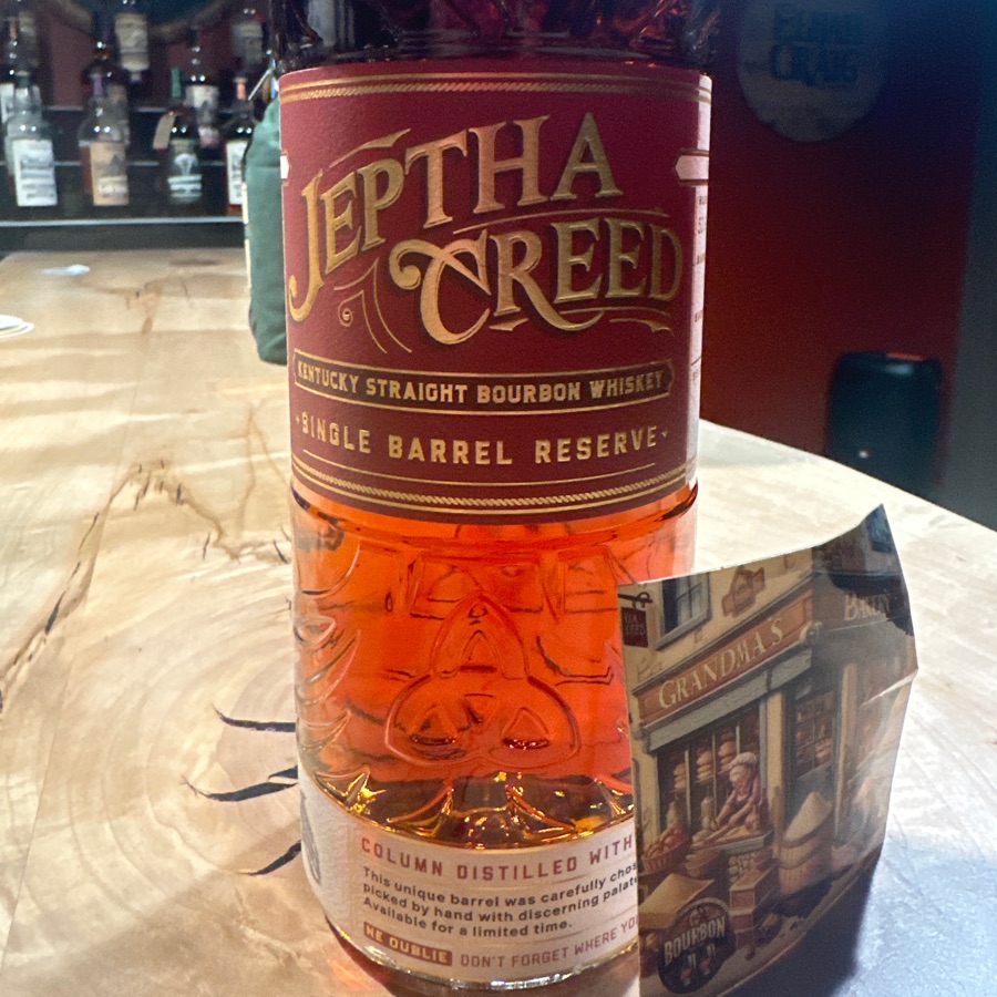 Jeptha Creed Single Barrel Reserve Bourbon- Bourbon Together Pick - 4 Grain