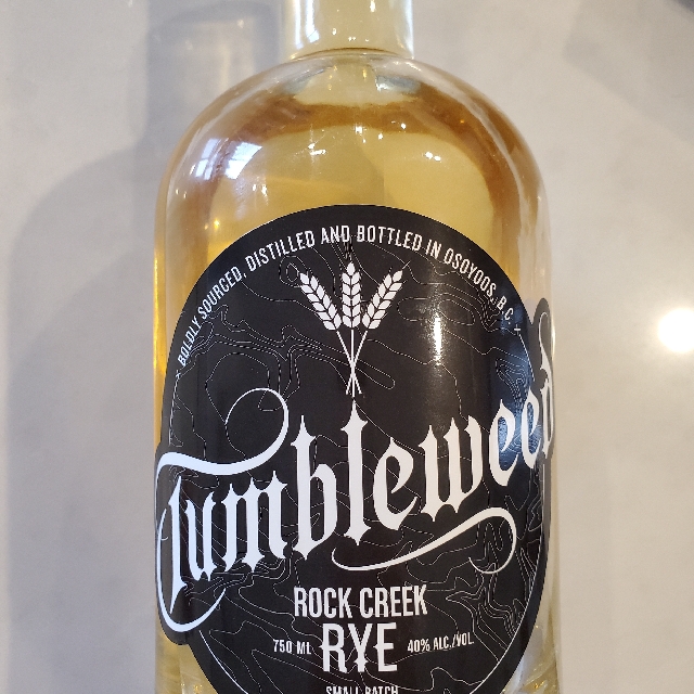 Tumbleweed Rock Creek Rye