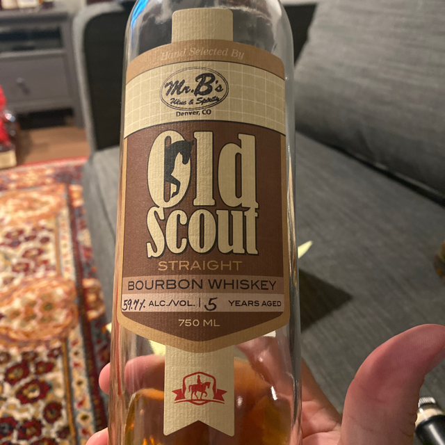 Smooth Ambler Old Scout Straight Bourbon 5 year Mr. B's Store Pick