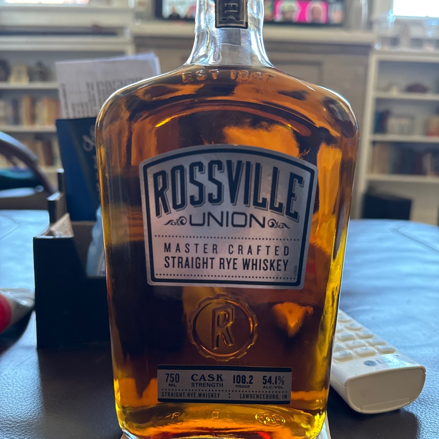 Rossville Union Straight Rye Whiskey Cask Strength Single Barrel VA ABC 2022