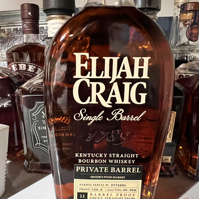 Elijah Craig Single Barrel Barrel Proof (Sendik's)