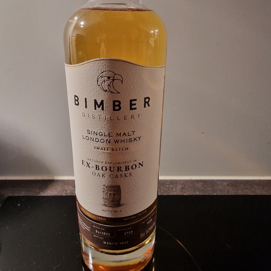 Bimber Ex-Bourbon Oak Cask Small Batch (Batch no. 4)