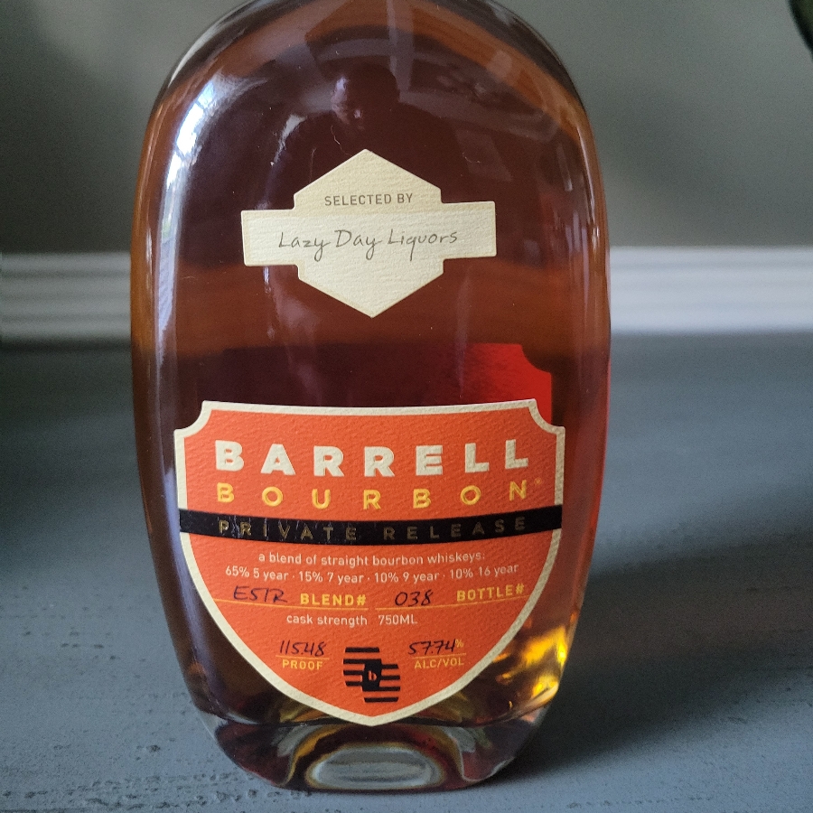 Barrell Bourbon Private Release Blend# ESTR Lazy Day Liquors Pick