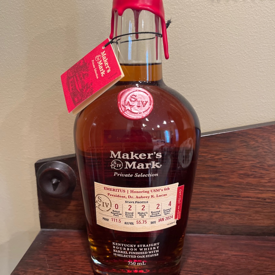 Maker's Mark Private Selection Emeritus Honoring USM's 6th President Aubrey K. Lucas