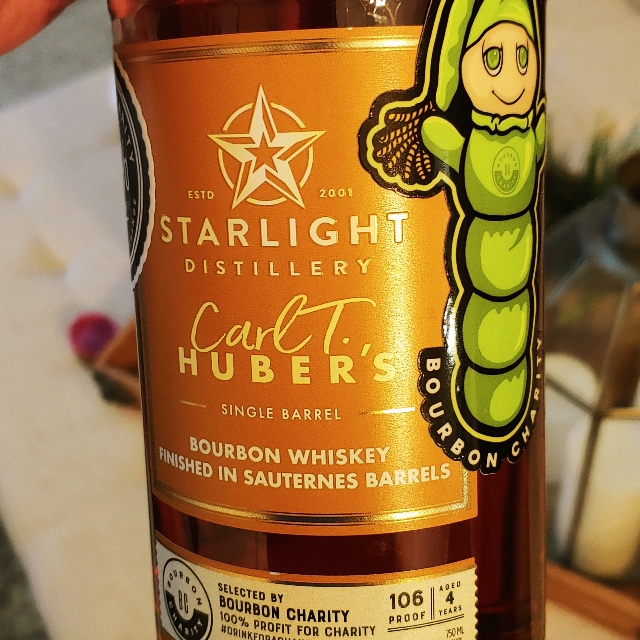 Starlight Carl T. Huber's Single Barrel Bourbon Finished in Sauternes Barrels (Bourbon Charity Barrel Pick)