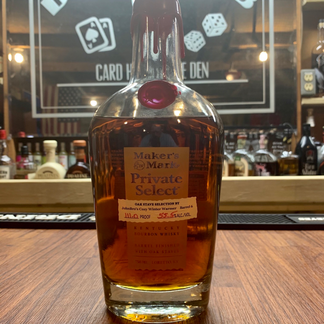 Maker's Mark Private Select (Oak Stave Selection By JohnBro's Cozy Winter Warmer Barrel 6)