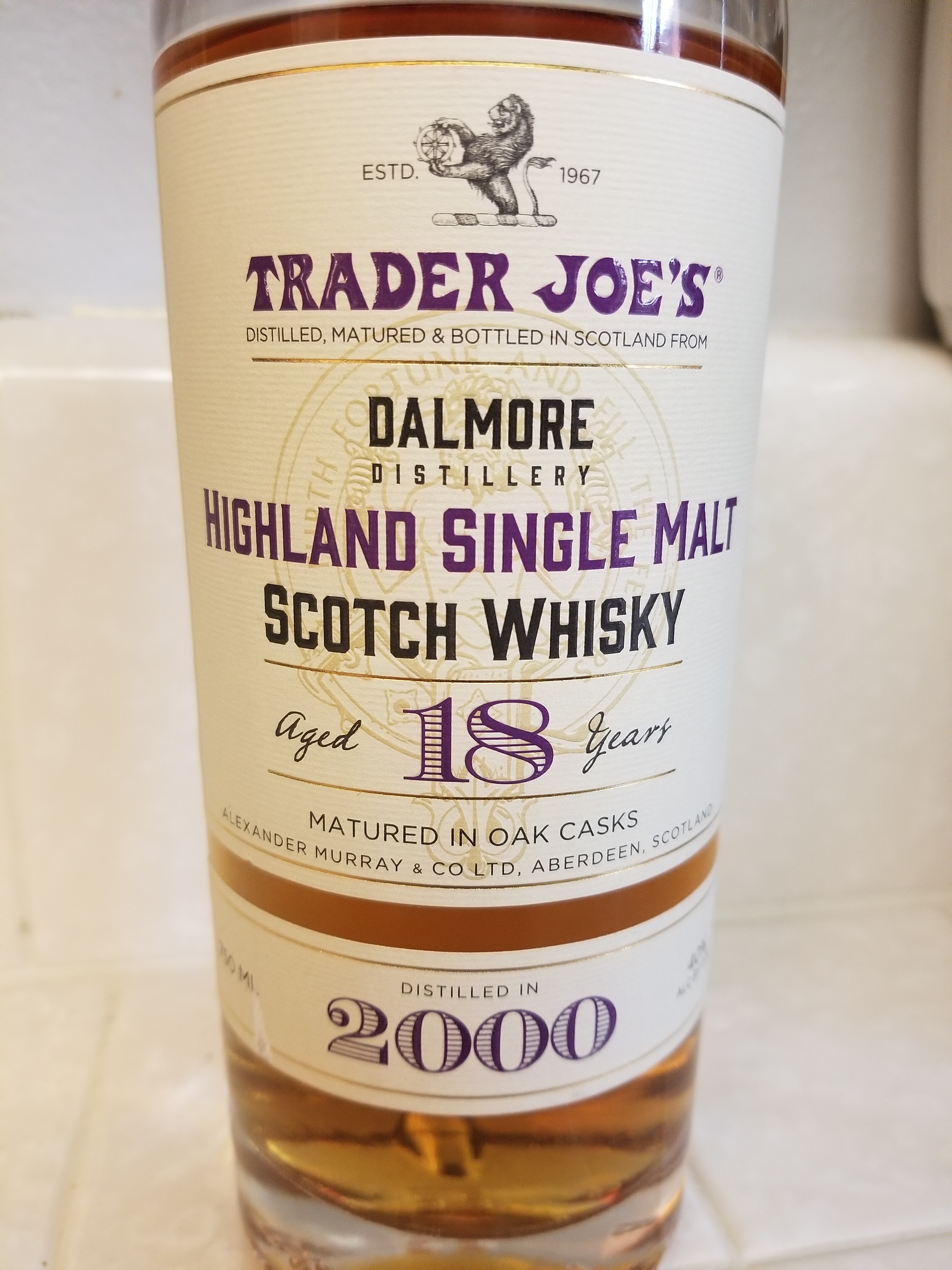Dalmore 2000 18 Year (Trader Joe's)