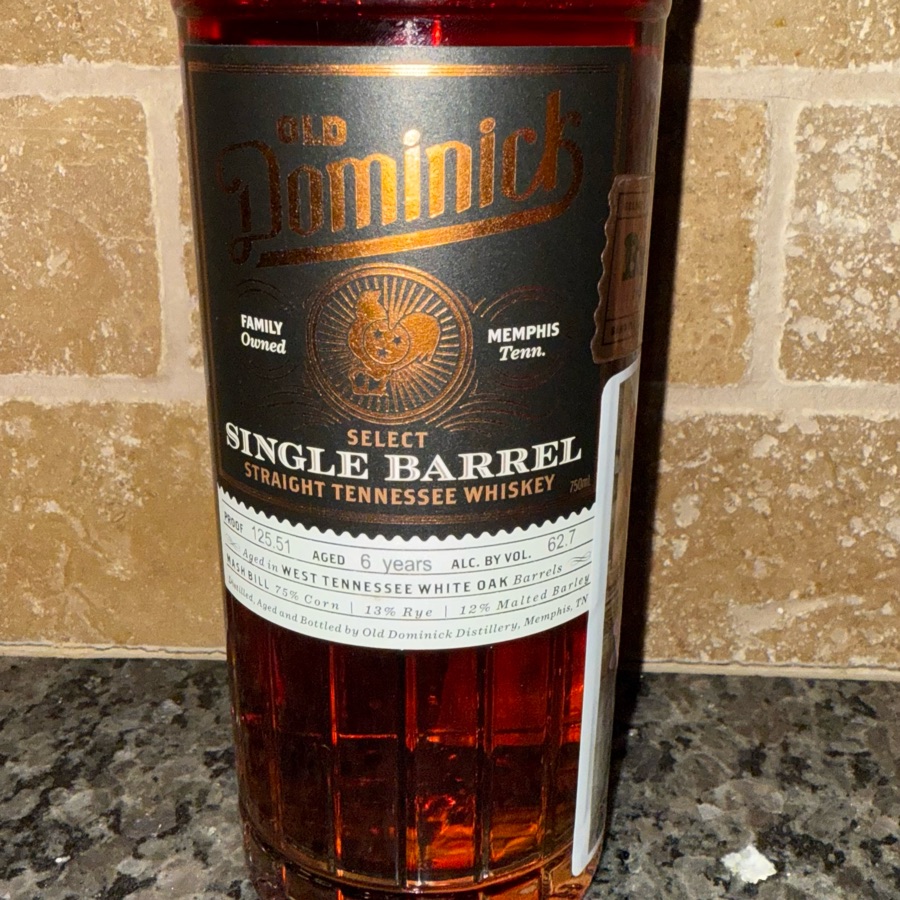 Old Dominick Straight Tennessee Whiskey Single Barrel (Brewzle - The Pontotoc Barrel)