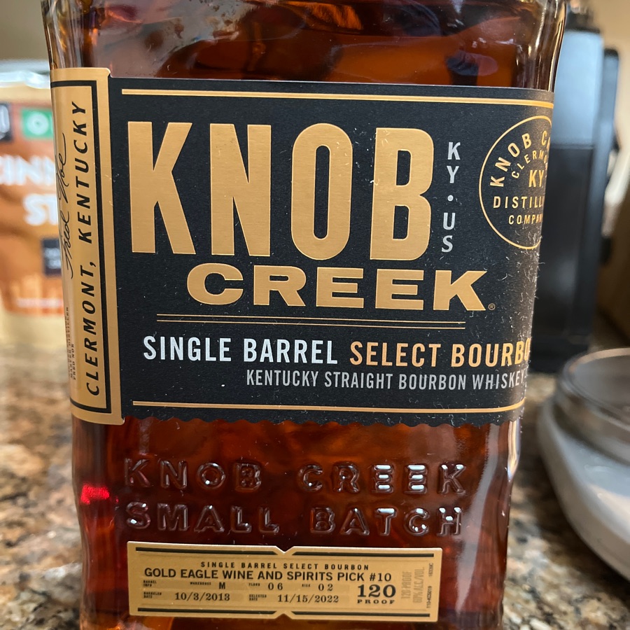 Knob Creek Single Barrel Select W-M F-06 R-02 (Gold Eagle Wine & Spirits Pick #10)
