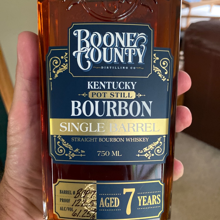 Boone County 7 Year Pot Still Single Barrel Bourbon