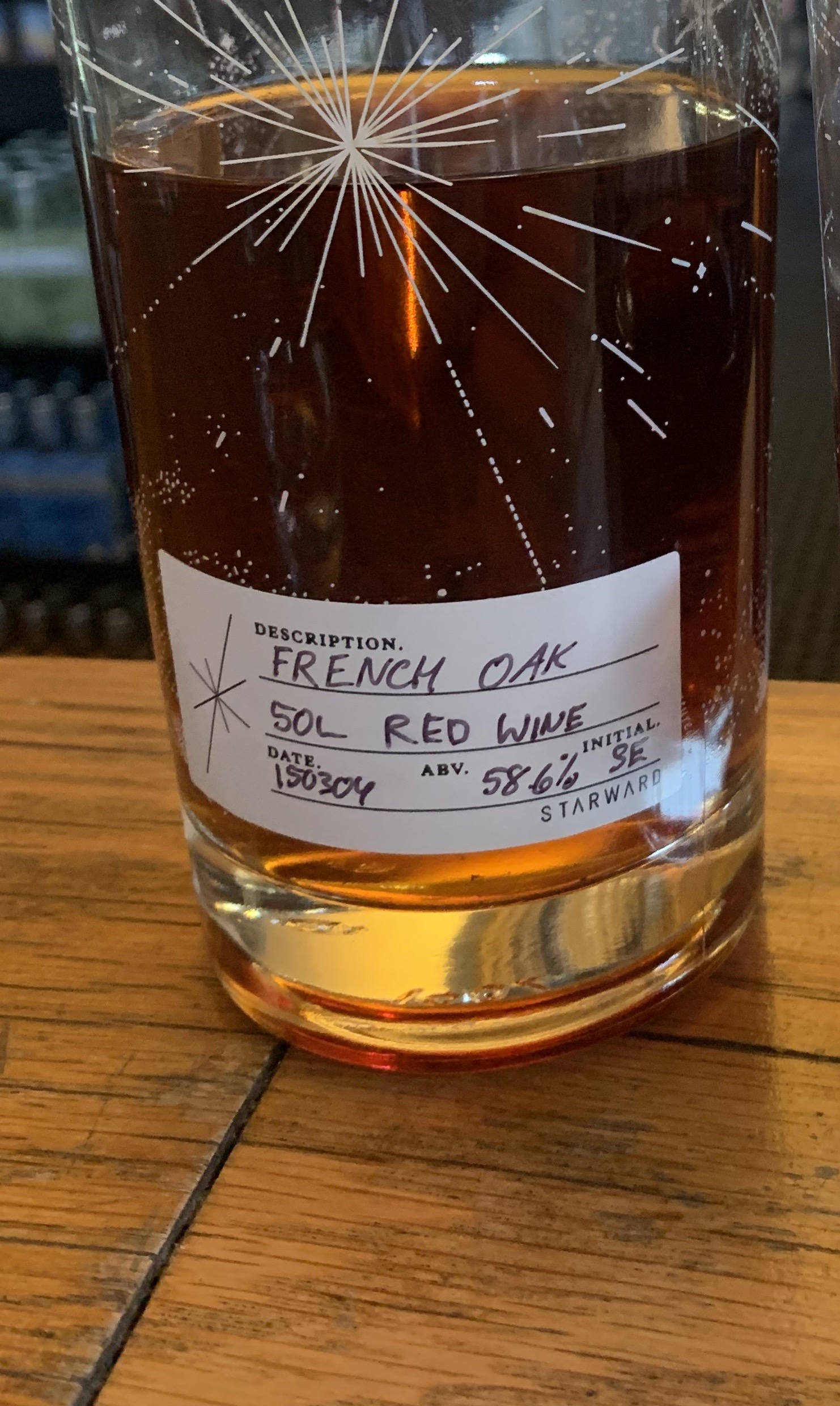 STARWARD 50L RED WINE CASK FRENCH OAK