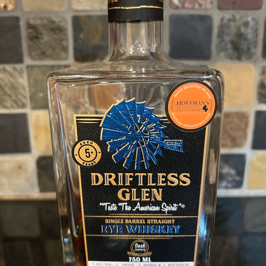 Driftless Glen Single Barrel Rye (SWMBH Rye Street #3)