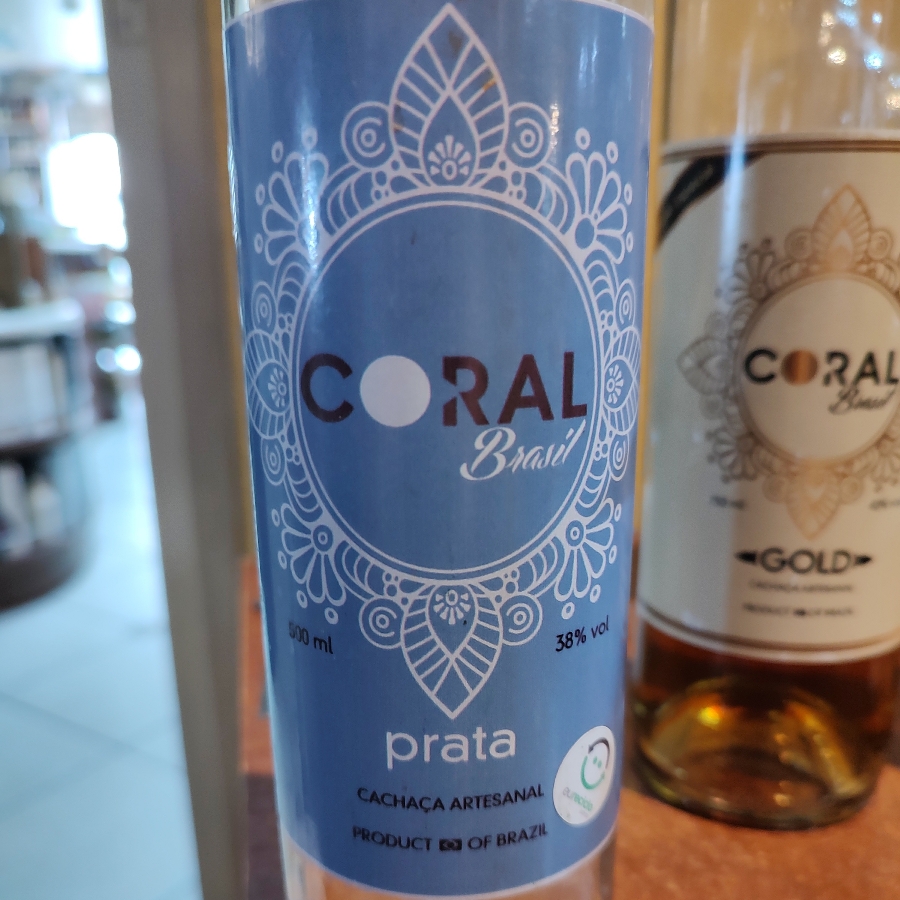 CACHAÇA CORAL BRASIL PRATA
