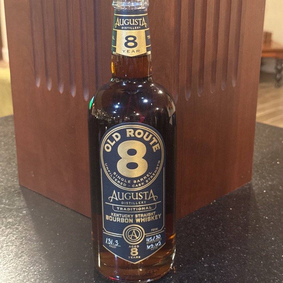 Old Route 8 Single Barrel 8 Year (Barrel No. 30) - Augusta Distillery