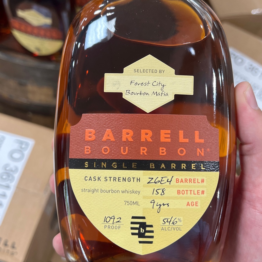 Barrell Bourbon Single Barrel Z6E4 "Forest City Bourbon Mafia"