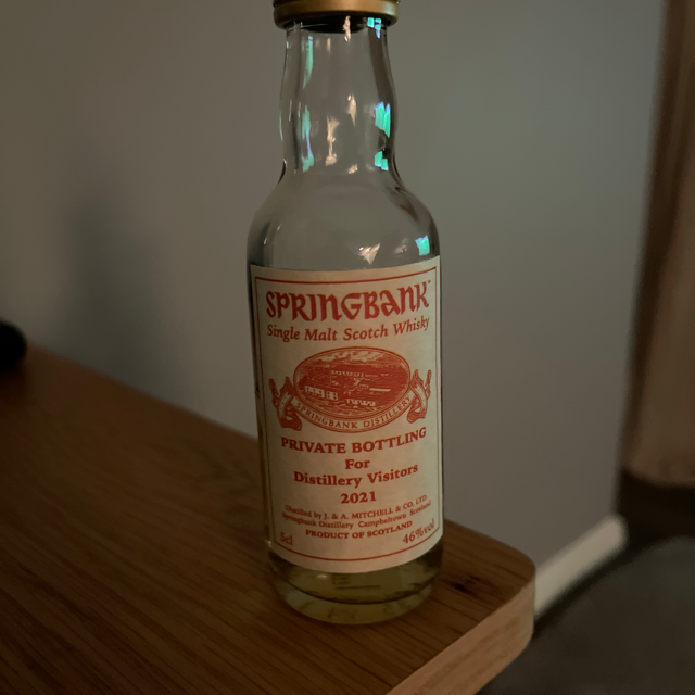 Springbank Private Bottling for Distillery Visitors 2021