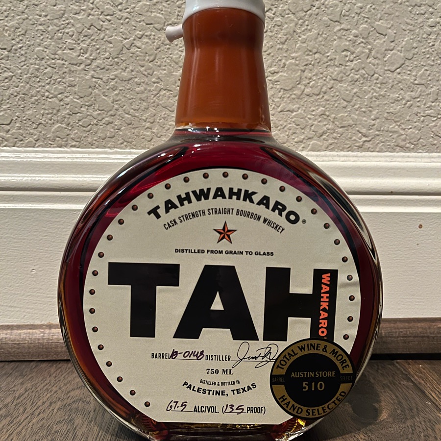 Tahwahkaro Cask Strength Straight Bourbon (Total Wine Austin Store 510 pick)