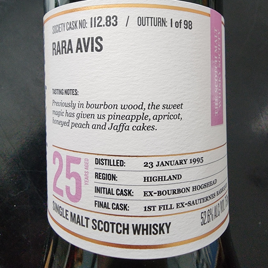 SMWS 112.83 Rara Avis
