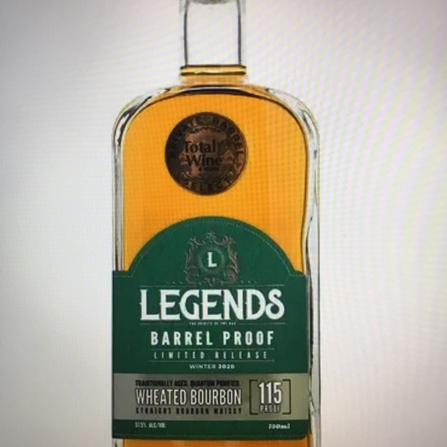 Legends Barrel Proof Wheated Bourbon Single Barrel Select