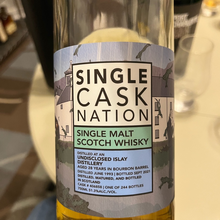 Single Cask Nation Undisclosed Islay Distillery (Laphroaig) Single Malt 28 Years