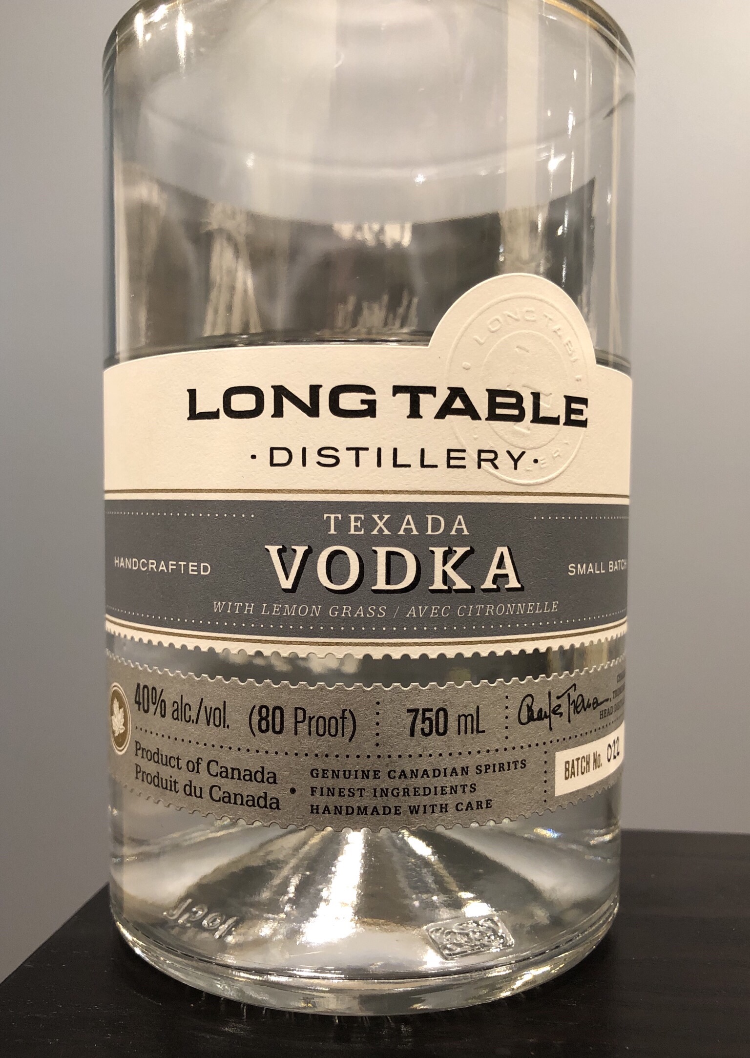 Long Table Texada Vodka