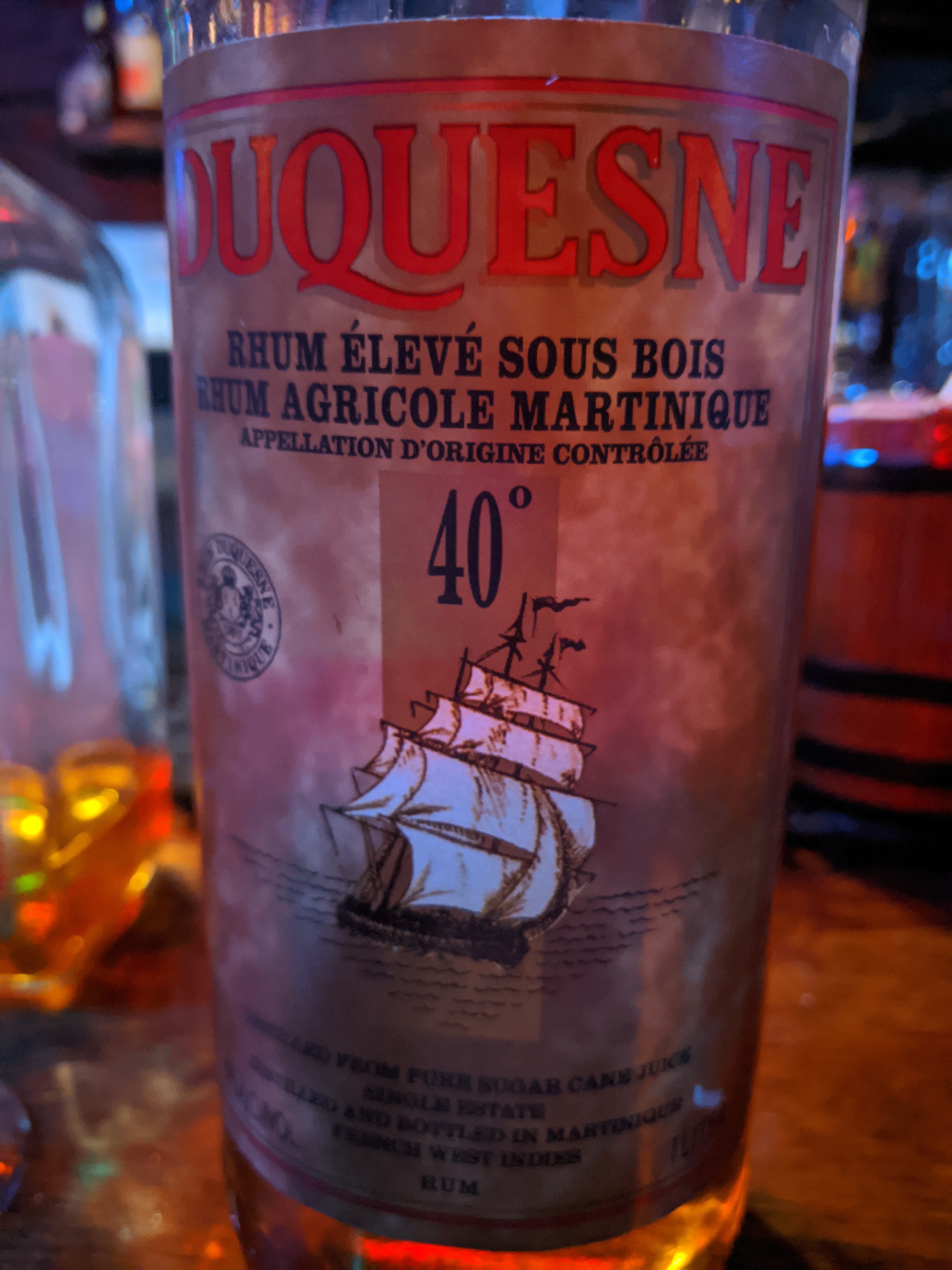 Duquesne Rhum Agricole